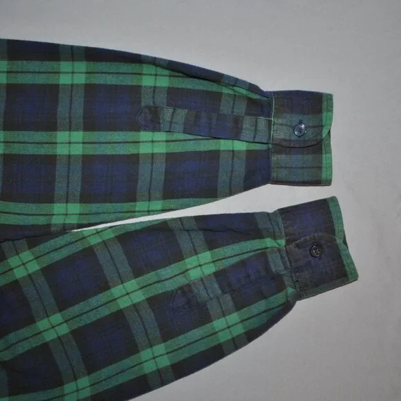 Vintage Limited Jeans Plaid Shirt Size Small Flannel Button Down w/ Hood - Picture 5 of 7